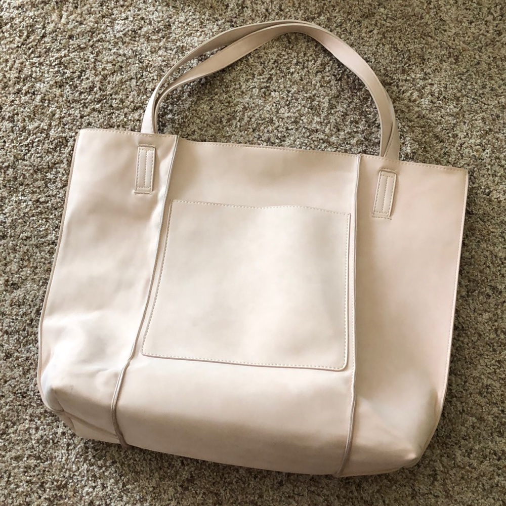 Shiraleah light pink purse/tote with gold interior